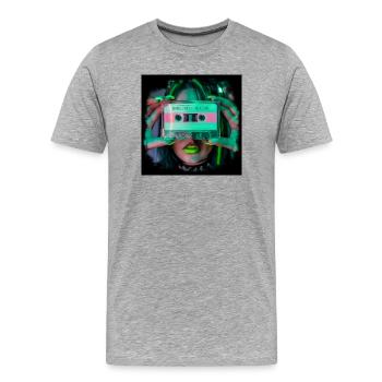 Dance with the Devil - Männer Premium Bio T-Shirt - Grau meliert - Vorne - Damien (186cm)