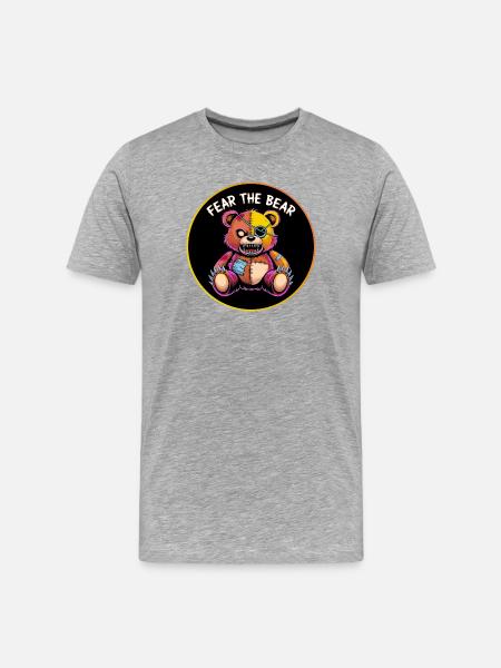 Craignez l’ours - T-shirt bio Premium Homme - gris chiné