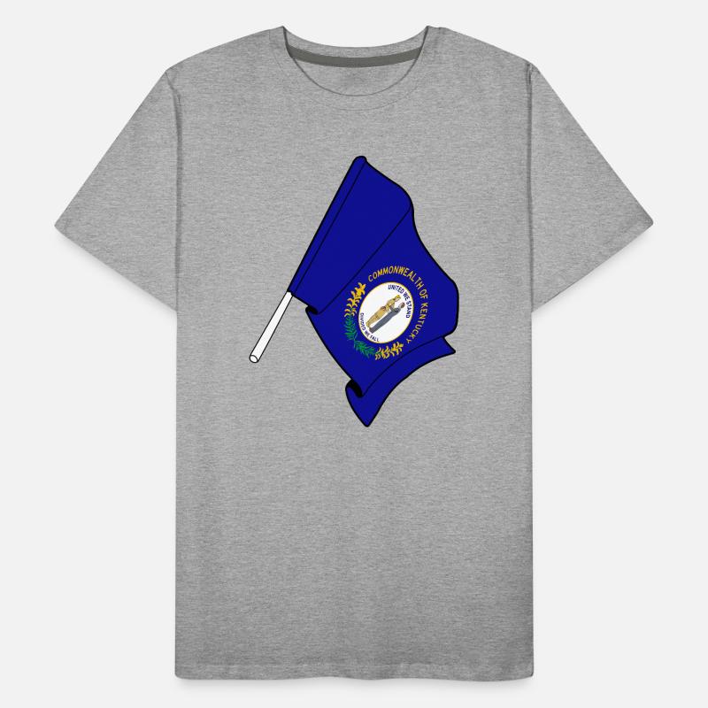 Drapeau du Kentucky T-shirt bio Premium Homme