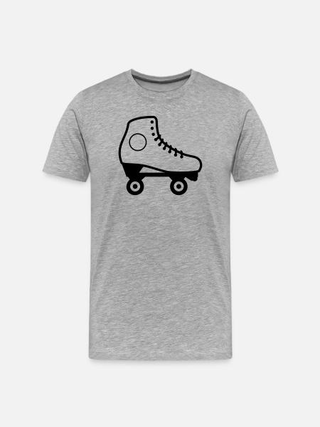 Artistic Roller Skate - Men's Premium Organic T-Shirt - heather grey