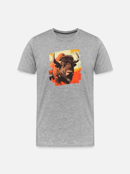 Buffle - T-shirt bio Premium Homme - gris chiné