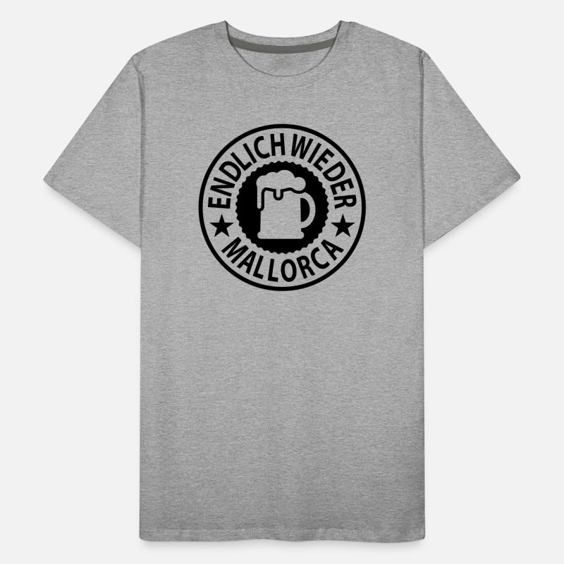 Endlich wieder Mallorca Bier Männer Premium Bio T-Shirt