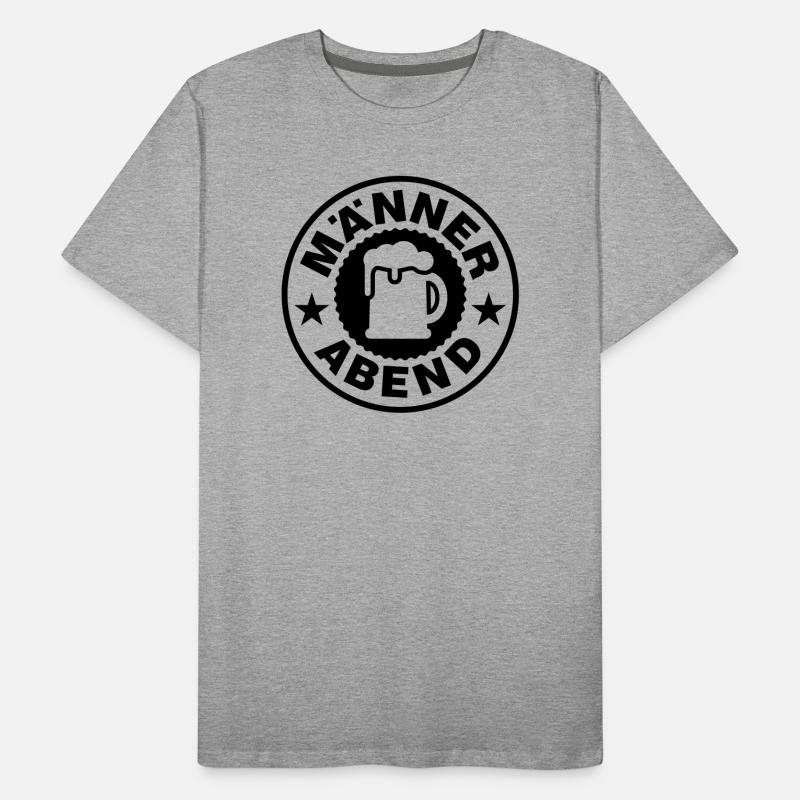 Bière du soir pour hommes T-shirt bio Premium Homme
