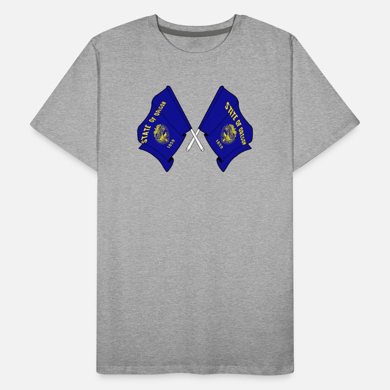 Deux drapeaux ont traversé l’Oregon T-shirt bio Premium Homme