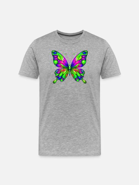 Papillon - T-shirt bio Premium Homme - gris chiné