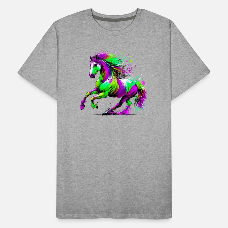 Pferd Männer Premium Bio T-Shirt