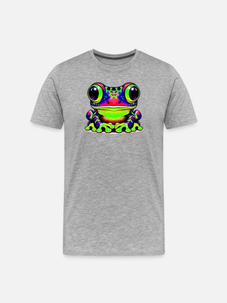Grenouille - T-shirt bio Premium Homme - gris chiné