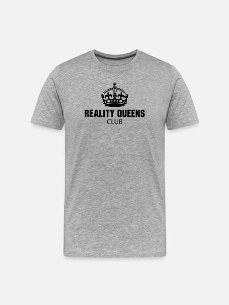 Reality Queens Club - Men's Premium Organic T-Shirt - heather grey