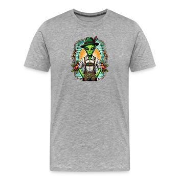 Étranger bavarois - T-shirt bio Premium Homme - gris chiné - Devant - Damien (186cm)