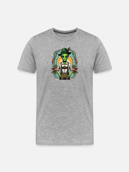 Étranger bavarois - T-shirt bio Premium Homme - gris chiné