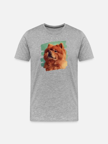 Chow Chow - Men's Premium Organic T-Shirt - heather grey