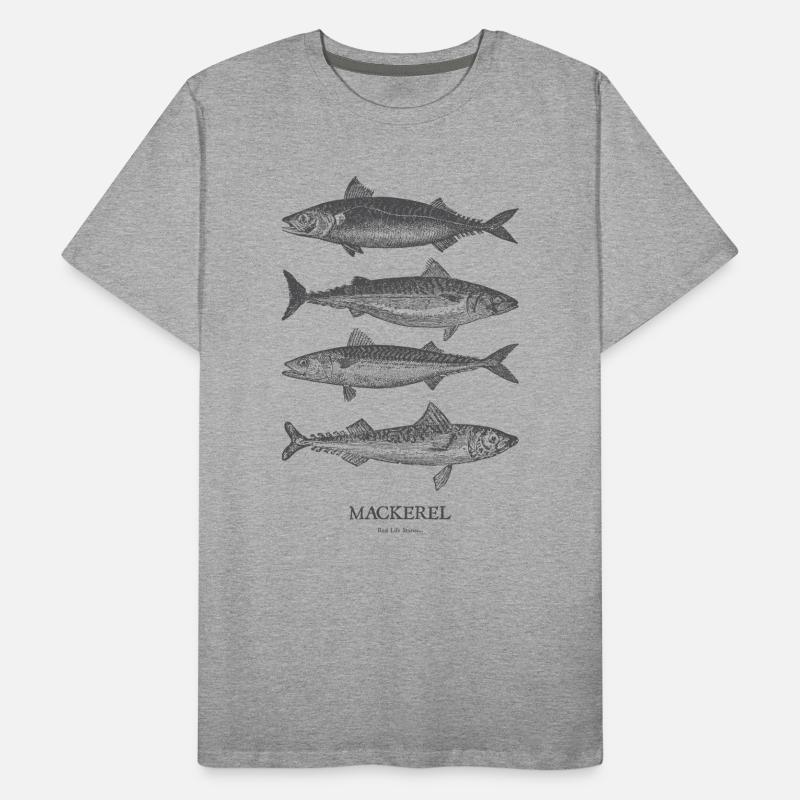 Mackerel Silhouette Quartet Men's Premium Organic T-Shirt