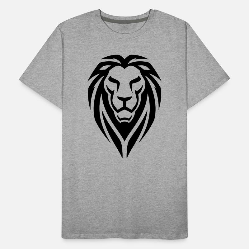 Tribal Löwe Männer Premium Bio T-Shirt