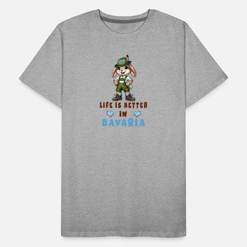 Bavarian Rabbit Men's Premium Organic T-Shirt