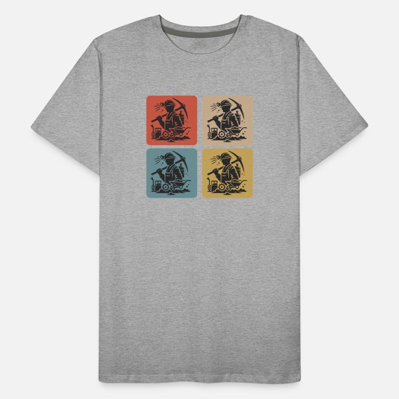 Classic Mining Design Men's Premium Organic T-Shirt