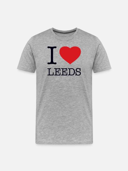 J’ADORE LEEDS - T-shirt bio Premium Homme - gris chiné