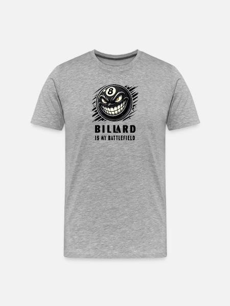 Billiards is my - Men's Premium Organic T-Shirt - heather grey