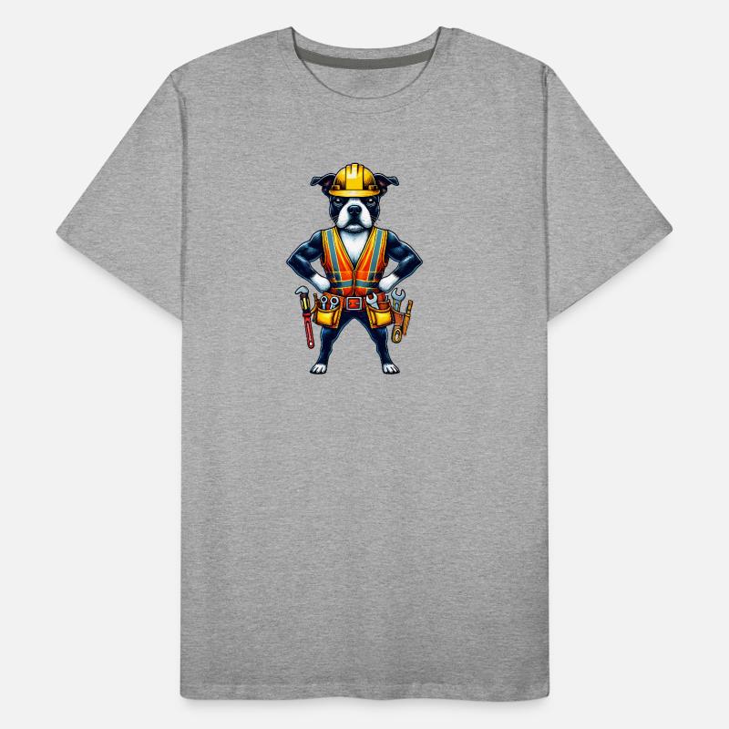 Bostie Construction Worker Men's Premium Organic T-Shirt
