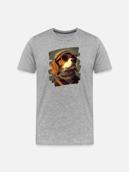 Beagle - T-shirt bio Premium Homme - gris chiné