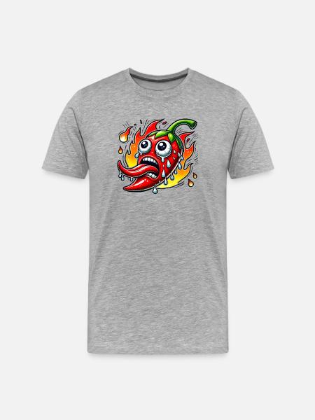 Ultra Hot Chili - Men's Premium Organic T-Shirt - heather grey