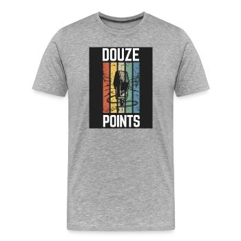 Douze Points Eurovision - T-shirt bio Premium Homme - gris chiné - Devant - Damien (186cm)