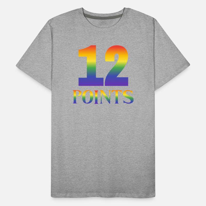 12 points Concours Eurovision de la chanson T-shirt bio Premium Homme