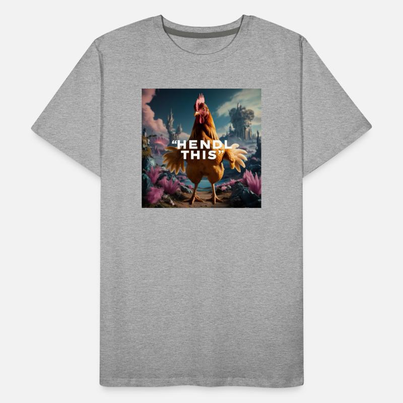 Cool chicken "Hendl this" Men's Premium Organic T-Shirt