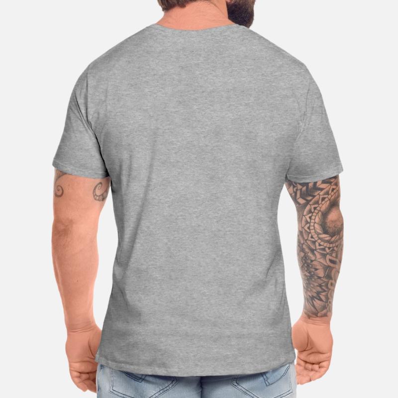 Psychedelic Pattern Violet Gradient Men's Premium Organic T-Shirt