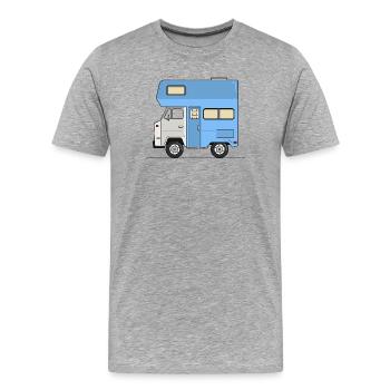 Motorhome - Men's Premium Organic T-Shirt - heather grey - Front - Damien (186cm)