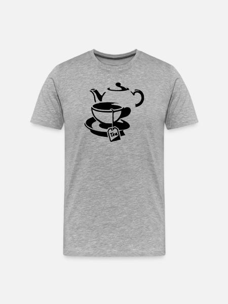 Tee - Männer Premium Bio T-Shirt - Grau meliert