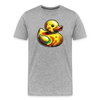 Duckling Duck Duck Duck - Men's Premium Organic T-Shirt - heather grey - Front - Damien (186cm)