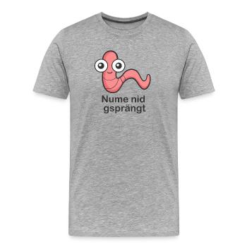 Nume nid gsprängt - T-shirt bio Premium Homme - gris chiné - Devant - Damien (186cm)