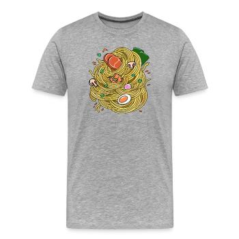Ramen!! - Men's Premium Organic T-Shirt - heather grey - Front - Damien (186cm)