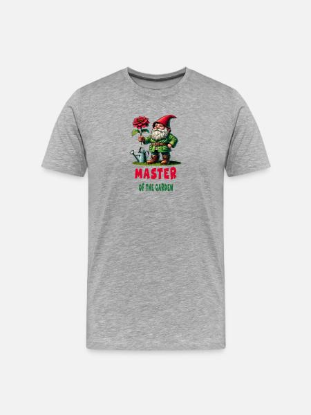 Master of the Garden / Gardening - Men's Premium Organic T-Shirt - heather grey