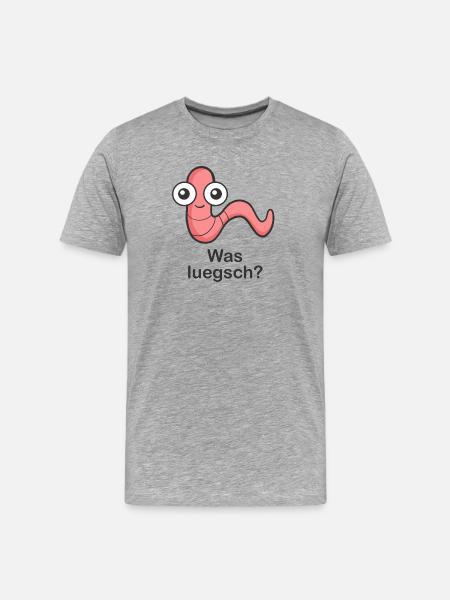 What is Luegsch? - Men's Premium Organic T-Shirt - heather grey