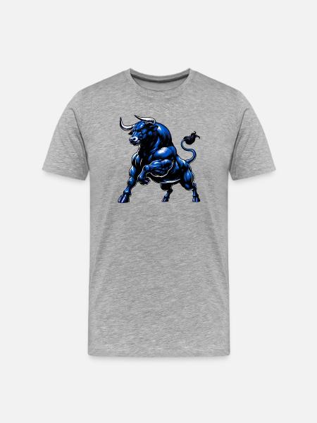Taureau - T-shirt bio Premium Homme - gris chiné