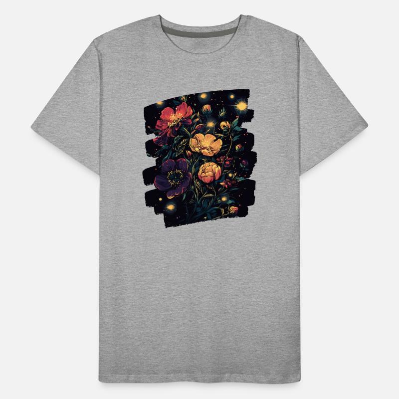 Printemps Printemps Début Fleur Fleurs T-shirt bio Premium Homme