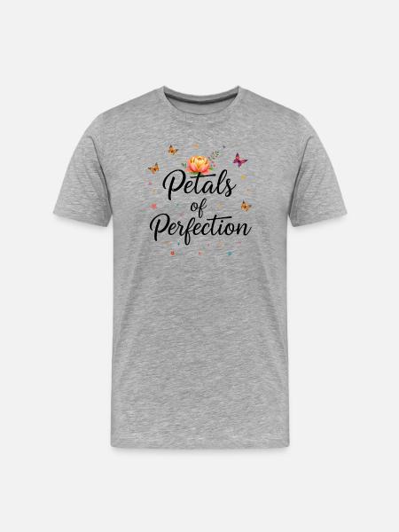 Petals of Perfection - T-shirt bio Premium Homme - gris chiné