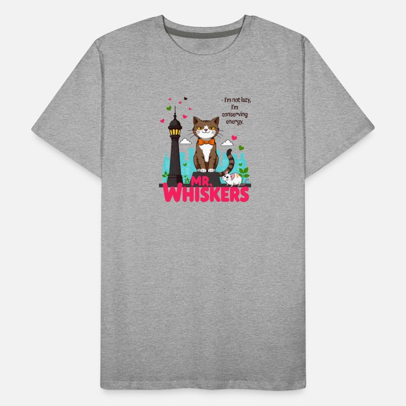 Mr Whiskers T-shirt bio Premium Homme