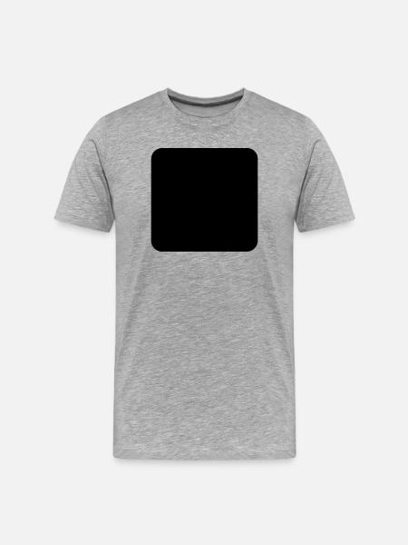rounded square - Men's Premium Organic T-Shirt - heather grey