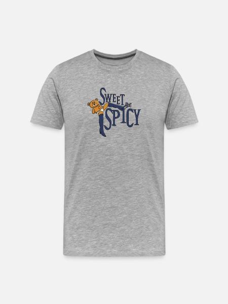 Sweet but spicy - Men's Premium Organic T-Shirt - heather grey