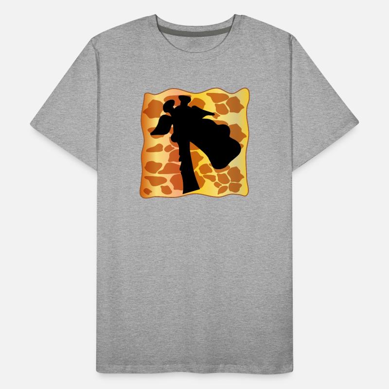 GIRAFFE GIRAFFENMUSTER Männer Premium Bio T-Shirt