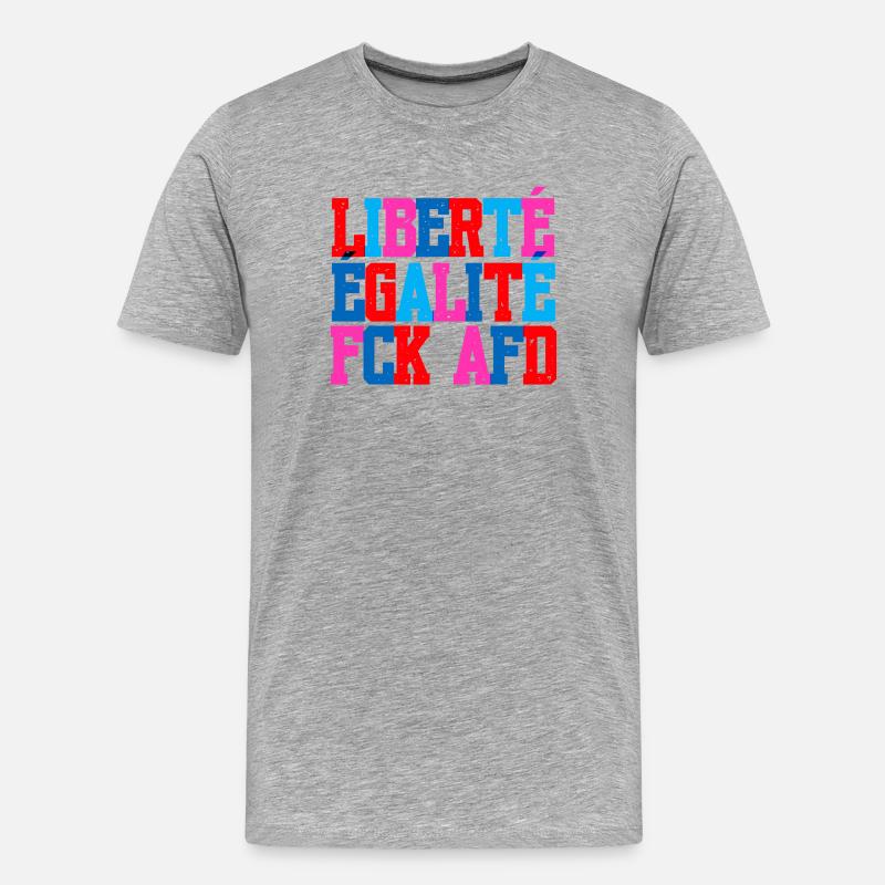 Ich bin so frei - Männer Premium Bio T-Shirt - Grau meliert