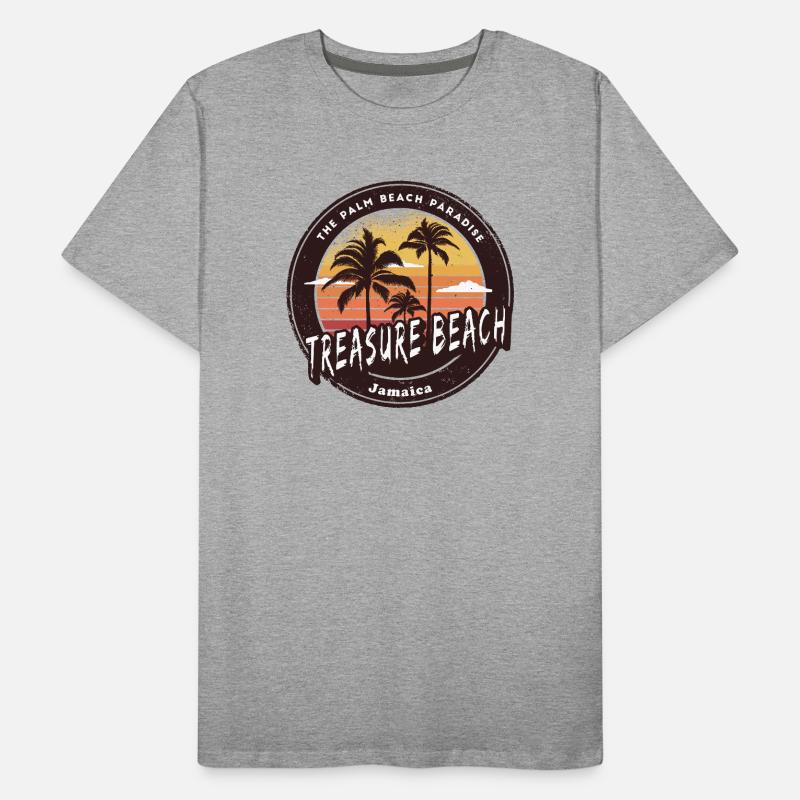 Treasure Beach Jamaica Caribbean Men's Premium Organic T-Shirt