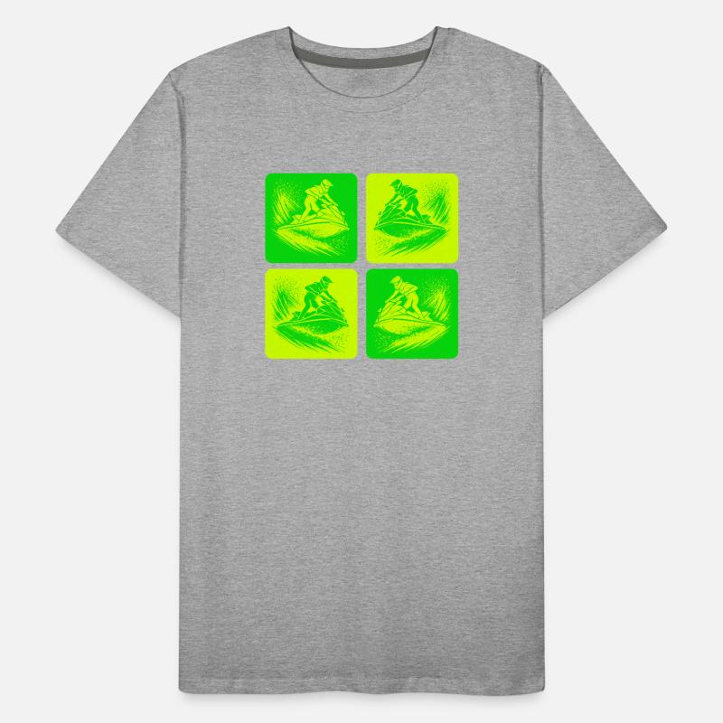 Jet Ski Action – Ride the Wave Männer Premium Bio T-Shirt