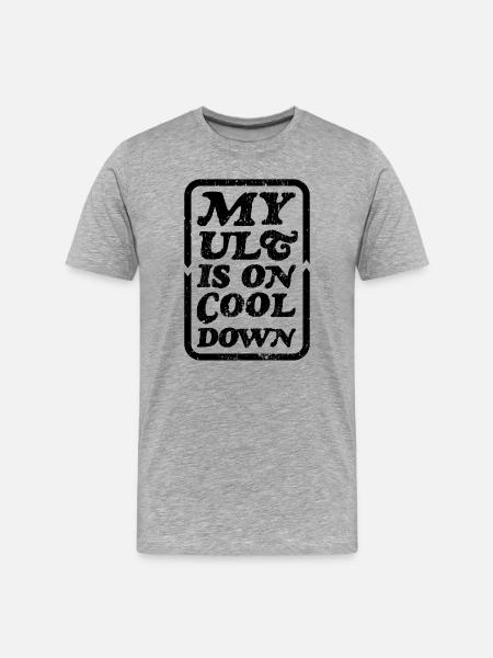 My ult is on cooldown - Men's Premium Organic T-Shirt - heather grey