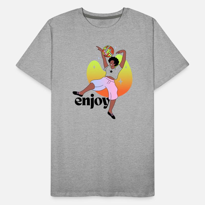 illustration de danse disco joyeuse T-shirt bio Premium Homme