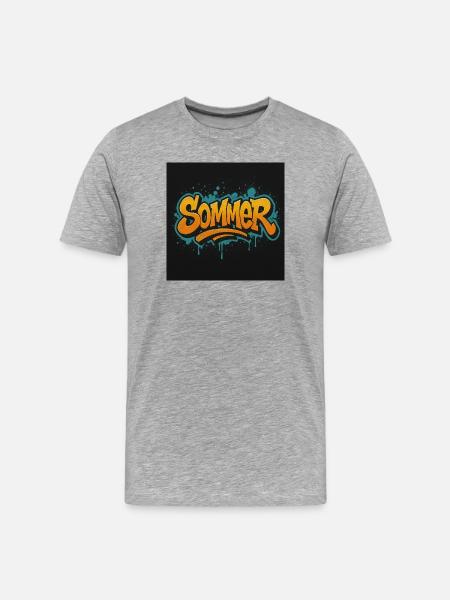 Summer - Men's Premium Organic T-Shirt - heather grey