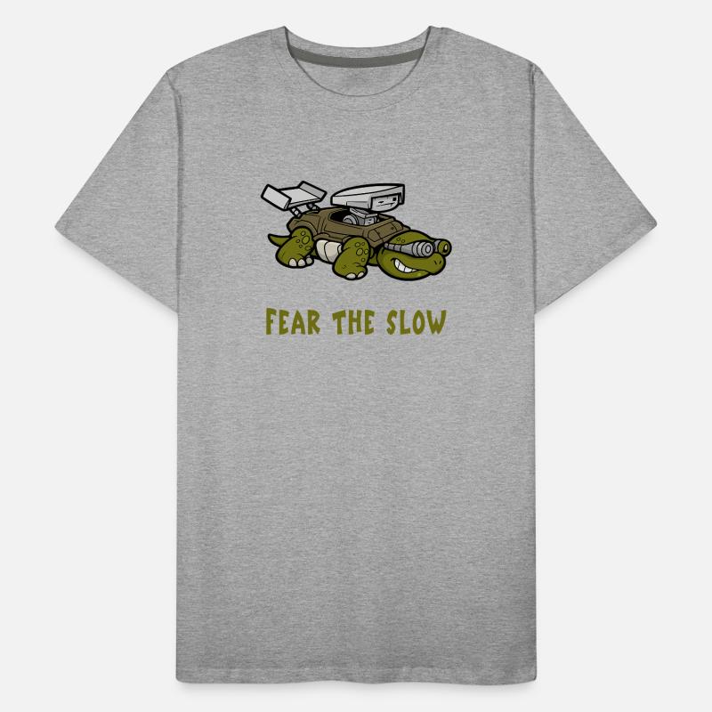 Angst vor der Langsamkeit Schildkröte Männer Premium Bio T-Shirt