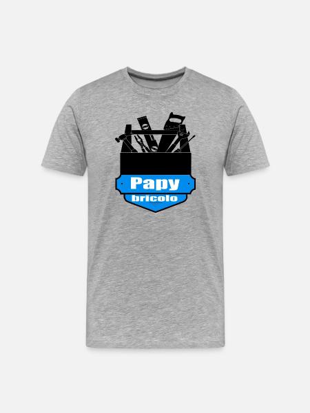 Grandpa DIY - Men's Premium Organic T-Shirt - heather grey